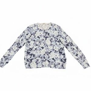 Talbots Knit Cardigan Floral Large